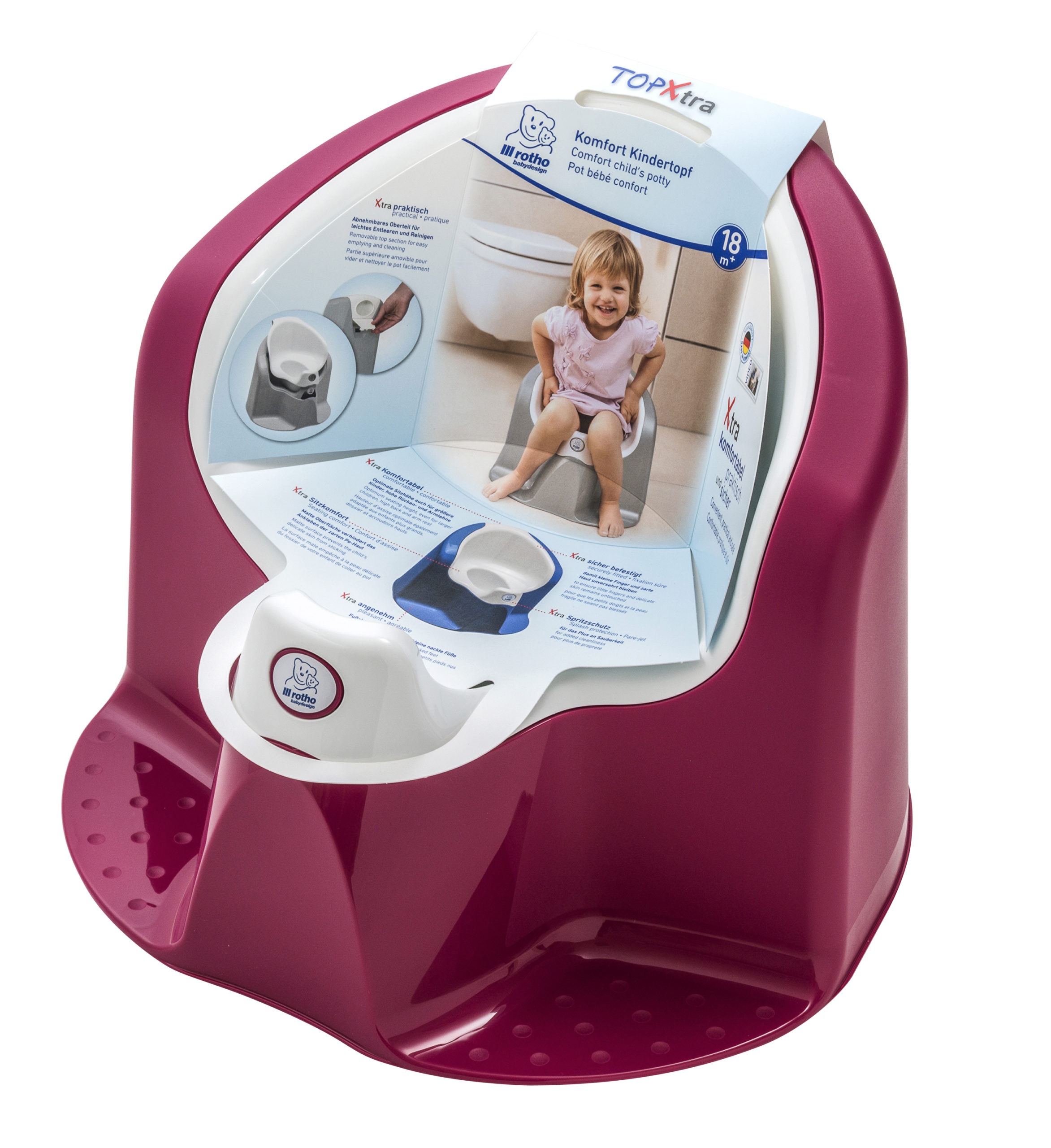 Rotho Babydesign Komfort bili, TOPXtra, rózsa/fehér - Image 3