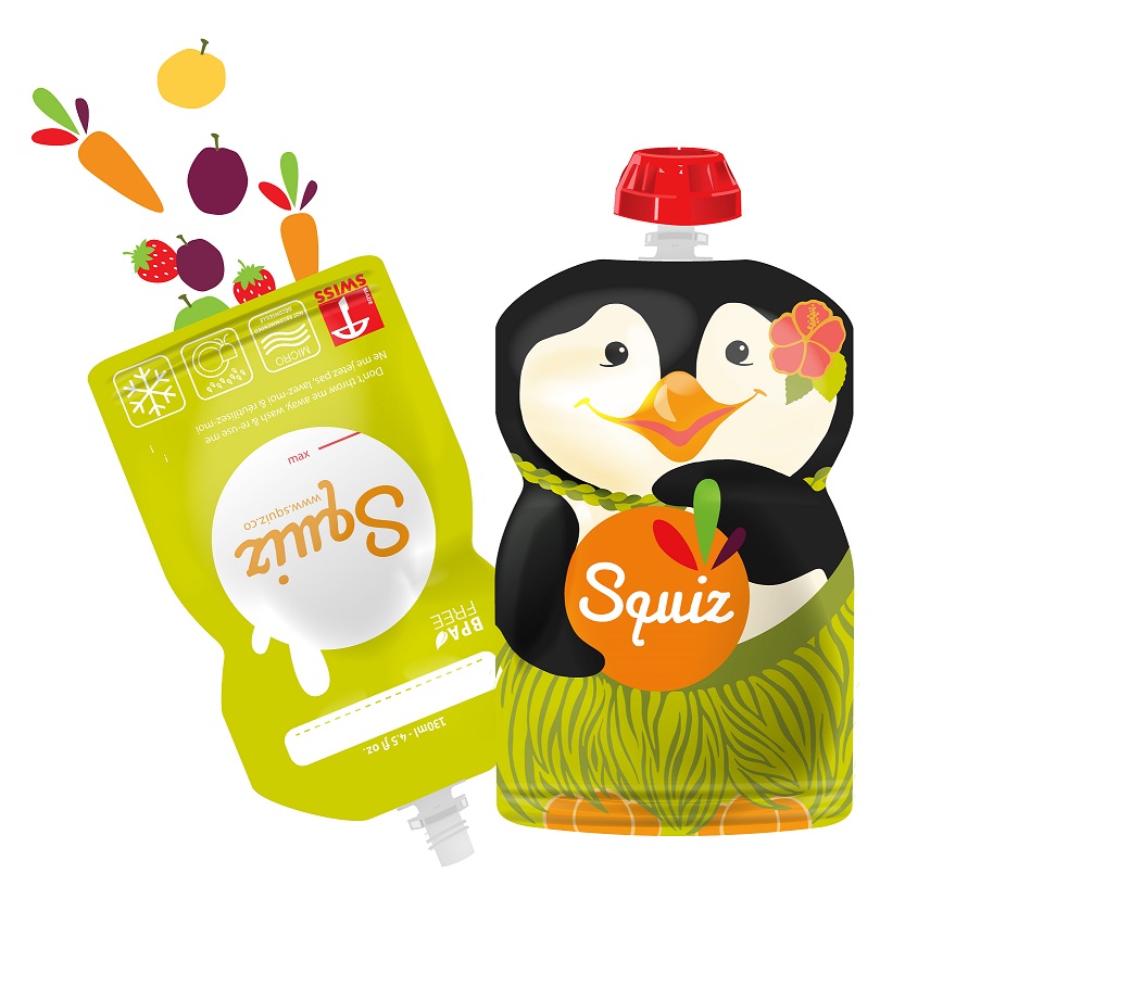 SQUIZ ételtasak, 4 darabos, Esőerdő (Papagáj, Béka, Teknős, Leopárd), 130 ml - Image 3